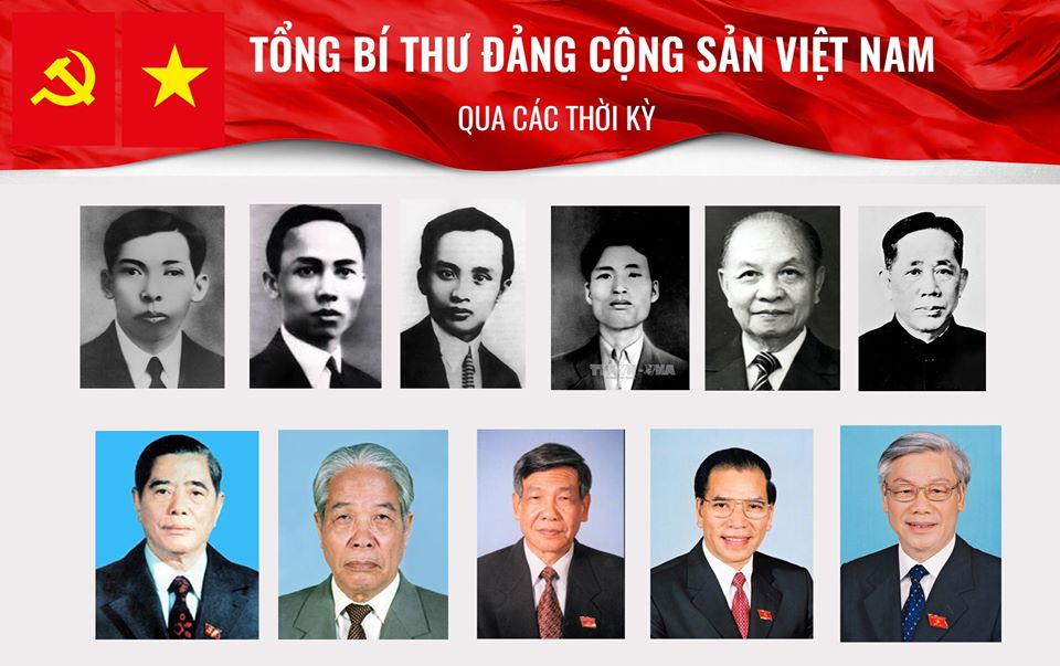 Tổng bí thư Đảng CSVN qua các thời kỳ 