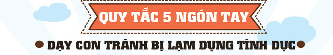 An toàn cho trẻ qua quy tắc 5 ngón tay 
